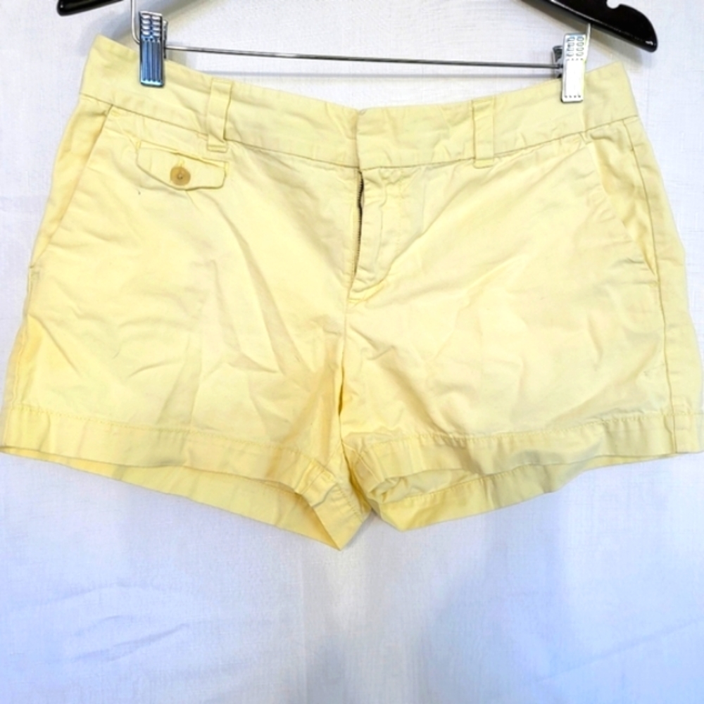 Ann Taylor Loft Size 6 Creamy Yellow Dress Shorts